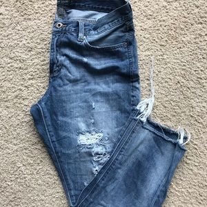 Ripped boyfriend jeans